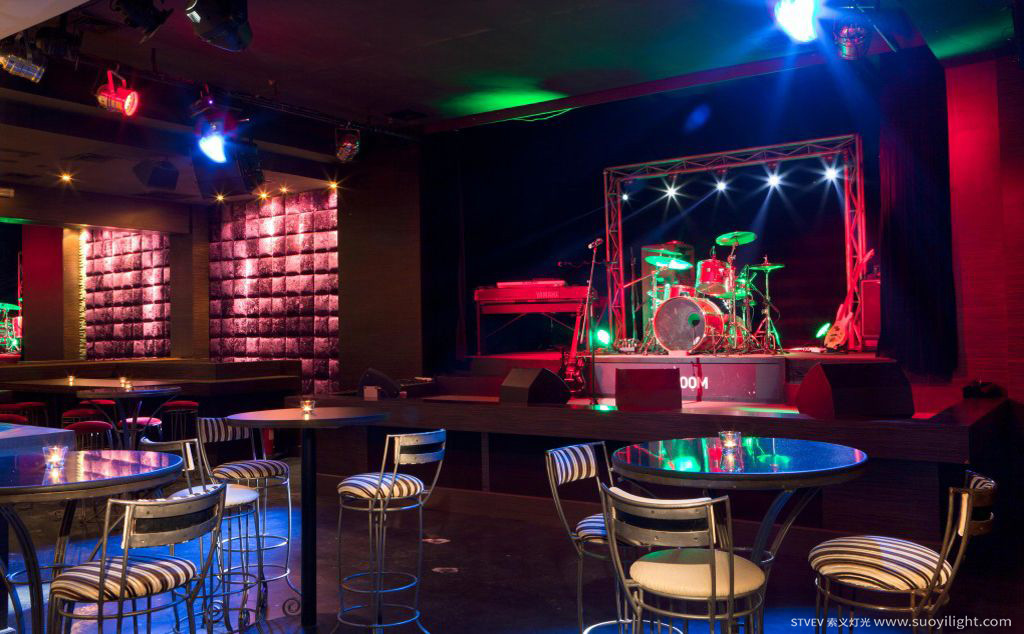 Saudi-Arabia复古型音乐清吧效果图及平面方案